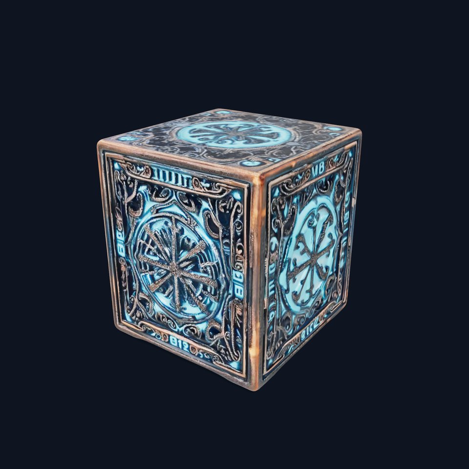 Ornate Mystical Cube Model Pack